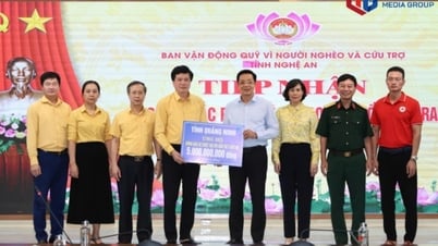 Quảng Ninh trao tặng Nghệ An 5 tỷ đồng khắc phục thiệt hại do bão số 3