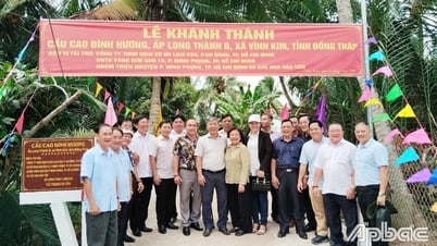 Khánh thành cầu Cao Đình Hương tại xã Vĩnh Kim