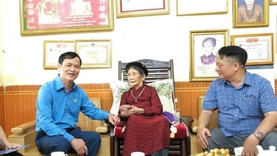 Liên đoàn Lao động tỉnh thăm và tặng quà các Mẹ Việt Nam Anh hùng