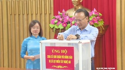 Văn phòng Đoàn đại biểu Quốc hội và HĐND tỉnh Nghệ An ủng hộ, chia sẻ với đồng bào vùng lũ