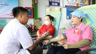 Hơn 150 đoàn viên, người lao động hiến máu tình nguyện