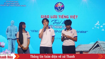 Thanh niên kiều bào giao lưu tiếng Việt để “viết tiếp câu chuyện hòa bình”
