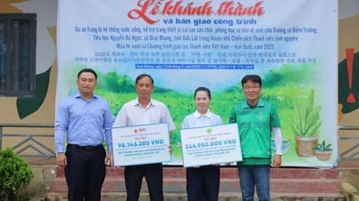 Bàn giao công trình thanh niên “Mùa hè xanh” tại xã Dray Bhăng