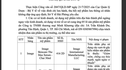 Ngừng kinh doanh, sử dụng 5 lô sản phẩm mỹ phẩm