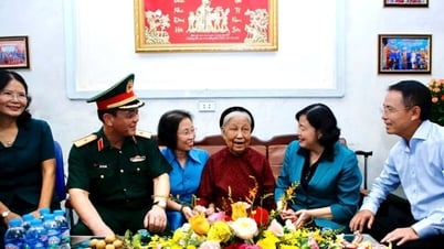 Bí thư Thành ủy Hà Nội Bùi Thị Minh Hoài thăm, tặng quà thương binh, gia đình liệt sĩ
