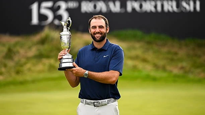 Vô địch The Open, Scottie Scheffler cán mốc 90 triệu USD tiền thưởng trên PGA Tour
