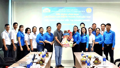 Lãnh đạo LÐLÐ TP Cần Thơ làm việc với Công đoàn cơ sở Công ty TNHH Lạc Tỷ II