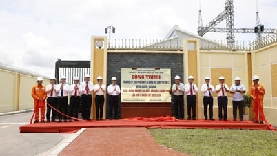 Ngành Điện gắn biển 2 công trình chào mừng đại hội đảng