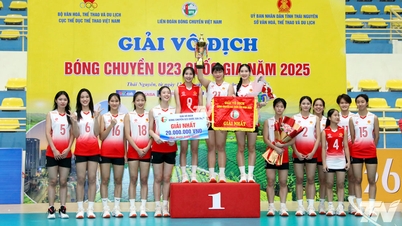 Bế mạc Giải bóng chuyền U23 Quốc gia: Đội tuyển nữ Thái Nguyên đoạt giải Ba
