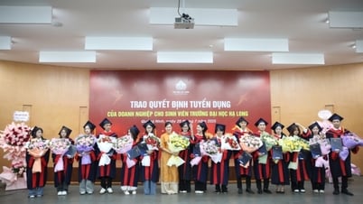 Gần 200 sinh viên Trường Đại học Hạ Long được tuyển dụng trước khi tốt nghiệp