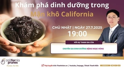 Tọa đàm trực tuyến: Khám phá dinh dưỡng trong Mận khô California