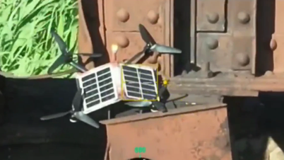 UAV Nga gắn pin năng lượng mặt trời nằm chờ phục kích quân Ukraine