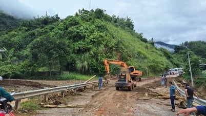 Xã Nậm Hàng: Mưa to kéo dài gây sạt lở đất, ảnh hưởng đến giao thông và đời sống của Nhân dân