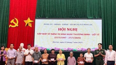 Hoa Lac Commune pays tribute to heroic martyrs, wounded soldiers, sick soldiers, and people with revolutionary contributions