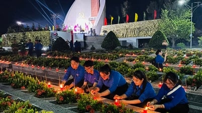Đồng Tháp: Thắp nến tri ân, tưởng nhớ các anh hùng liệt sĩ