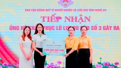 Nhà sáng lập Ecopark ủng hộ Nghệ An 1 tỷ đồng khắc phục hậu quả bão số 3