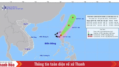 Bão số 4 đổ bộ vào phía Tây đảo Lu Dông, dự báo suy yếu vào chiều mai