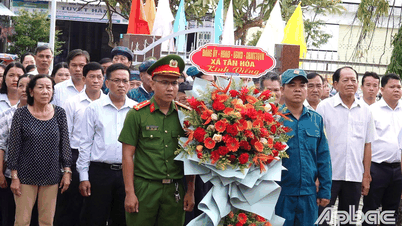 Xã Tân Hòa tổ chức Họp mặt kỷ niệm 78 năm Ngày Thương binh - Liệt sĩ
