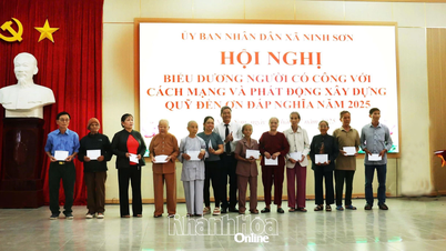 Xã Ninh Sơn: Biểu dương người có công với cách mạng và phát động xây dựng Quỹ “Đền ơn đáp nghĩa” năm 2025