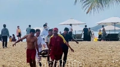 Cứu sống một phụ nữ gặp nạn khi tắm biển tại vịnh Nha Trang