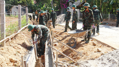 Engineer Brigade 414, Military Region 4 carries out mass mobilization work in Ha Tinh