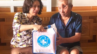 Thứ trưởng Y tế Nguyễn Thị Liên Hương tặng quà người có công các xã Hà Đông, Kim Thành