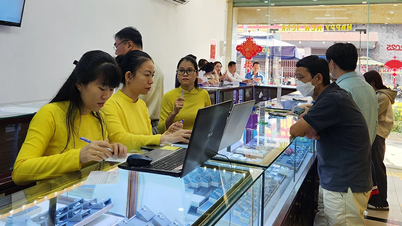 Giá vàng miếng tiếp đà giảm khá mạnh