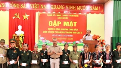 Xã Bến Hiên gặp mặt tri ân người có công, gia đình chính sách
