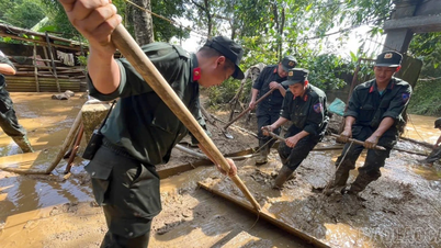 กองพันตำรวจเคลื่อนที่ที่ 4 ช่วยเหลือประชาชนในเขตอำเภอกามเดือง เอาชนะผลกระทบจากภัยพิบัติทางธรรมชาติ
