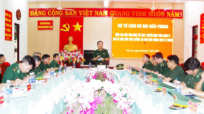 Bộ tư lệnh Bộ đội Biên phòng kiểm tra kết quả chuyển hình thức quản lý, bảo vệ biên giới tăng cường