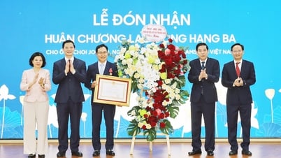 L'ancien directeur général de Samsung Vietnam, Choi Joo Ho, a reçu la médaille du travail de troisième classe