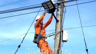 Tuổi trẻ PC Khánh Hòa thắp sáng đường quê bằng đèn năng lượng mặt trời