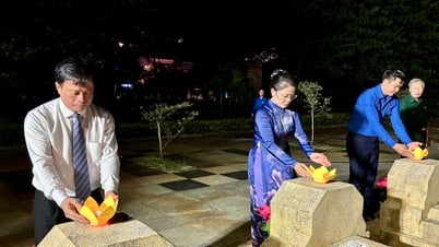 Lễ Thắp nến tri ân các anh hùng liệt sĩ tại Nghĩa trang Liệt sĩ Quy Nhơn