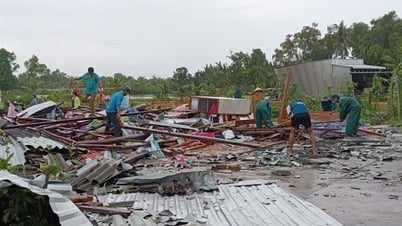 Cà Mau: lốc xoáy khiến 22 căn nhà thiệt hại nặng