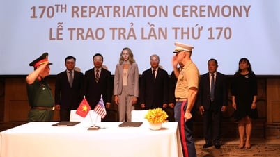 Việt Nam bàn giao cho Mỹ 3 hòm đựng hài cốt quân nhân mất tích trong chiến tranh