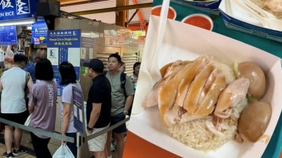 Cơm gà gây tranh cãi ở Singapore: Có gì khiến khách Việt dậy sớm xếp hàng dài?