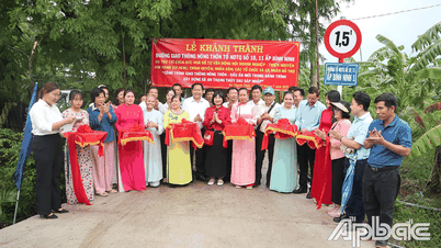 Xã An Thạnh Thủy: Khánh thành công trình chào mừng sự kiện sáp nhập đơn vị hành chính cấp xã