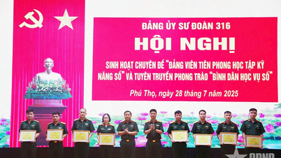 Sư đoàn 316 tổ chức hội nghị sinh hoạt chuyên đề “Đảng viên tiên phong học tập kỹ năng số”
