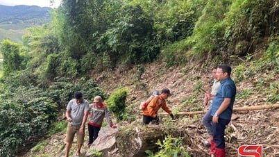 Xã Nậm Lầu di dời 13 hộ dân nằm trong vùng nguy cơ đá lăn, sạt lở.