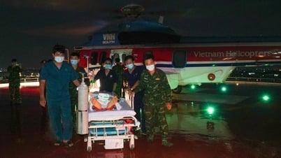 Xuyên đêm đưa quân nhân làm nhiệm vụ ở đặc khu Trường Sa về TPHCM cấp cứu