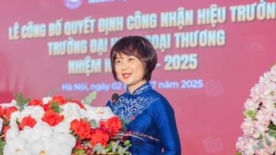 Außerordentliche Professorin Dr. Pham Thu Huong spricht über ihr Bestreben, die Foreign Trade University zu einer führenden Universität in Asien zu machen.
