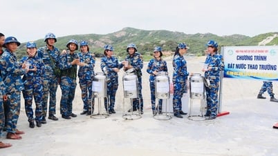 Vùng 4 Hải quân: "Bát nước thao trường" tiếp sức gần 600 cán bộ, chiến sĩ
