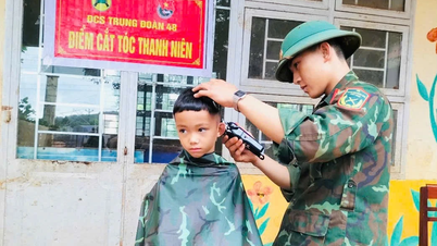 Trung đoàn 48 thực hiện công tác dân vận tại xã Gào và xã Ia Boòng
