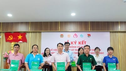 Phòng Giao dịch Ngân hàng Chính sách xã hội Bình Thuận ký kết ủy thác cho vay với các tổ chức chính trị - xã hội