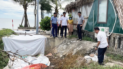 Kiểm tra, xác minh tình trạng ô nhiễm cảnh quan môi trường ở khu vực biển Nhật Lệ