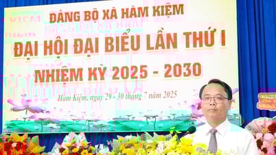 Phó Bí thư Tỉnh ủy Lâm Đồng Đặng Hồng Sỹ dự và chỉ đạo Đại hội đại biểu Đảng bộ xã Hàm Kiệm