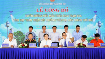 Lễ công bố tuyến đường kiểu mẫu triển khai trạm BTS tích hợp thân thiện môi trường trên địa bàn thành phố Huế