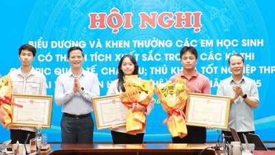 Học sinh Bắc Ninh nhận thưởng 500 triệu nhờ đoạt huy chương vàng Olympic quốc tế