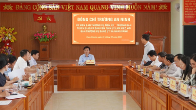 Trưởng ban Tuyên giáo và Dân vận Tỉnh ủy làm việc với xã Nam Gianh