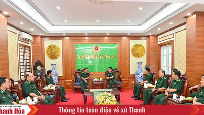Trung tướng Lê Đức Thái thăm, kiểm tra tại Ban Chỉ huy Bộ đội Biên phòng tỉnh Thanh Hóa